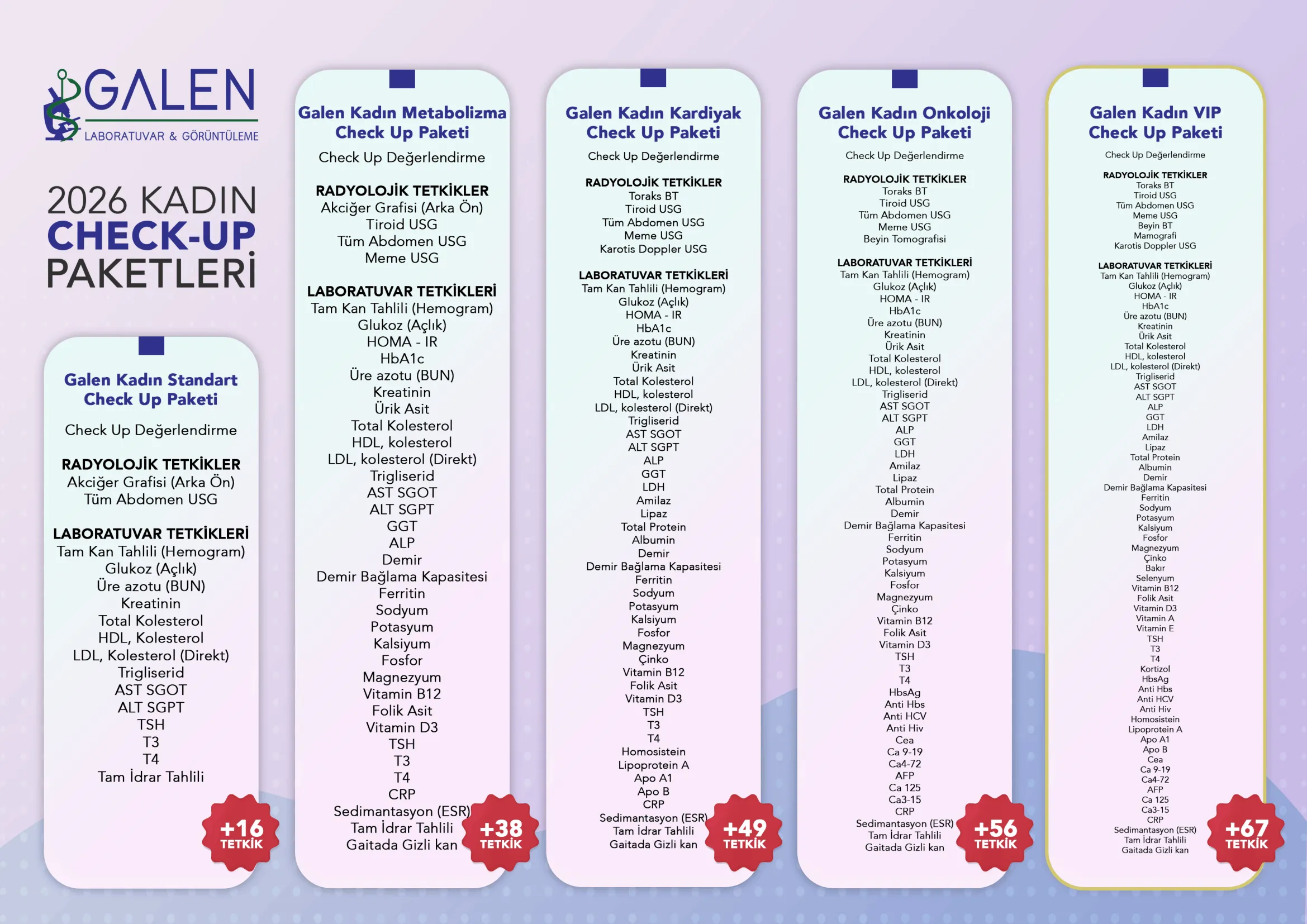 Kadın Check-Up Hizmetleri 2 Kadın Check-Up Hizmetleri