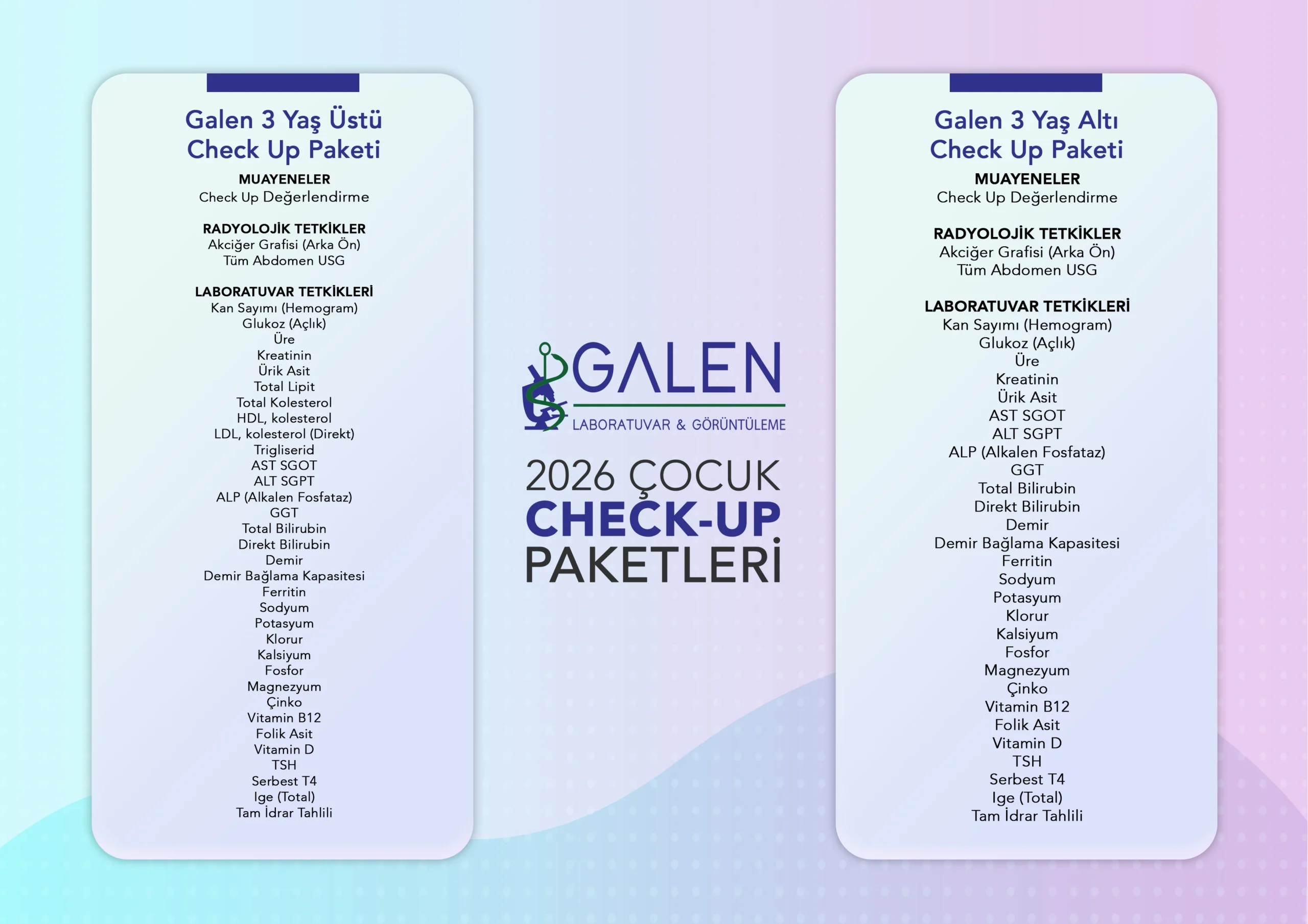 Çocuk Check-Up Hizmetleri